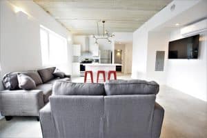 kitchen island with barstools
