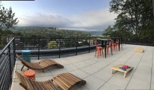 Rooftop deck